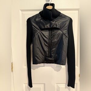 Super Unique BCBG XS Black Sweater/Puff Vest